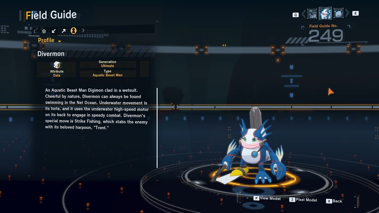 divermon all digivolution/de-digivolution/profile Digimon Story Time Stranger