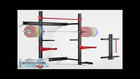 ARMAC Folding Wall Mounted Squat Rack Foldable Power Rack with Pull Review