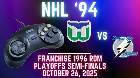 NHL '94 Franchise League (1996) Playoff R3 - (5)Whalers (whalers) vs (1) Lightning (angryjay93){Gen}