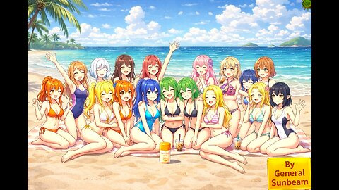 Mommy Waifu (Suno AI Song) | Anime Fanservice Parody + Beach Vibes | General Sunbeam #fanservice
