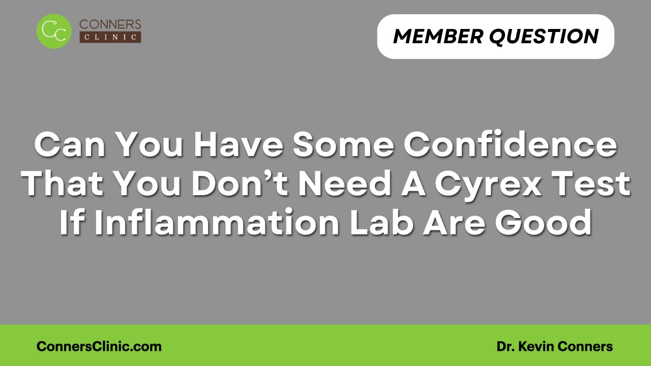 Can You Have Some Confidence That You Don’t Need To Do A Cyrex Test?