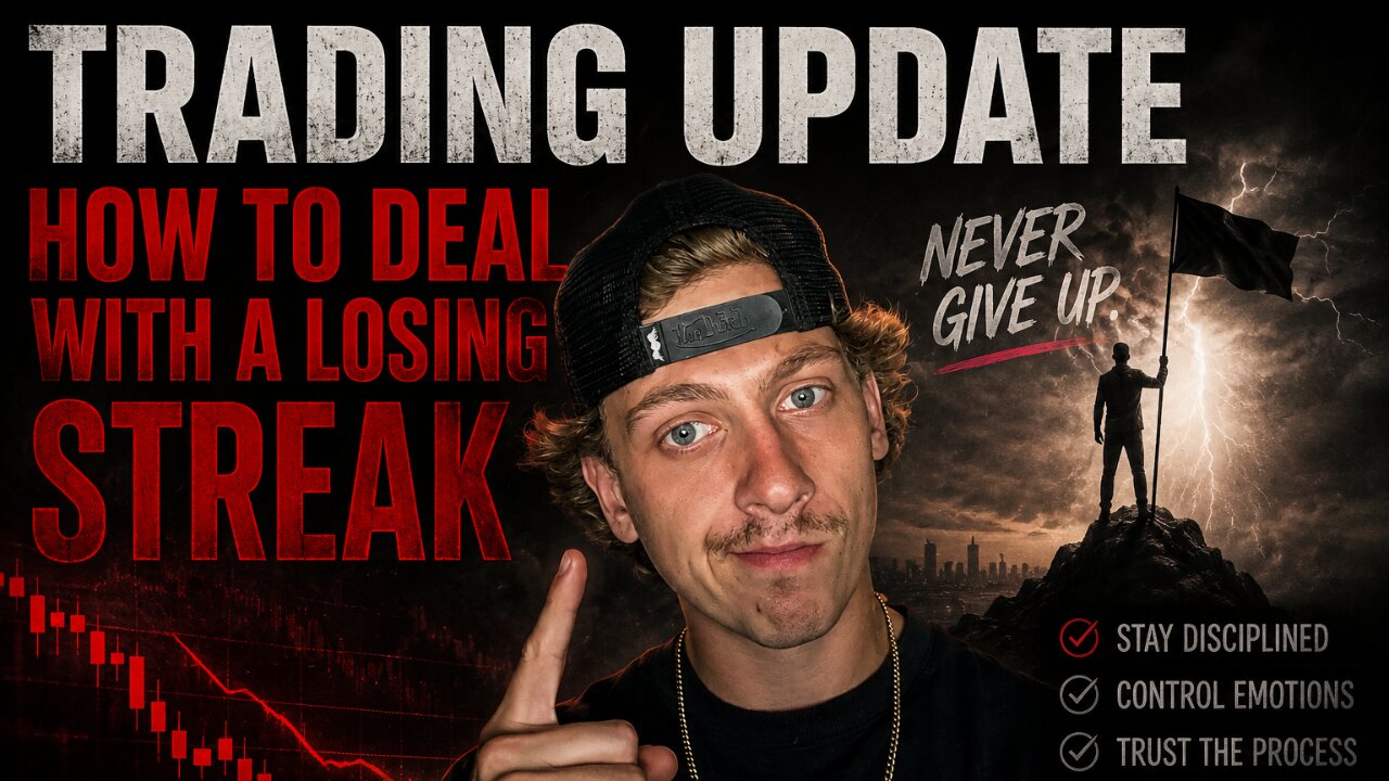 HOW to deal with a losing streak in trading and trading update!