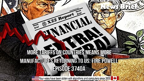 Ep. 3740a - More Tariffs On Countries Means More Manufactures Returning To US, Fire Powell