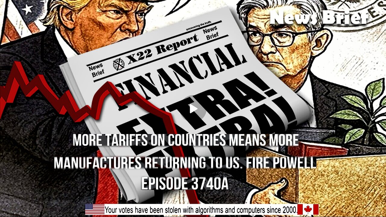 Ep. 3740a - More Tariffs On Countries Means More Manufactures Returning To US, Fire Powell