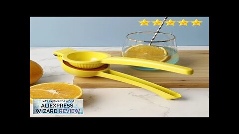 【Hot sales】Household manual lemon squeezer Aluminum Alloy hand press Orange juice machine Review