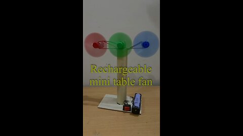 Rechargeable Mini Table Fan | Easy DIY Project