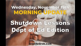 Morning Update: What the Shutdown Taught Us About the Dept. of Ed
