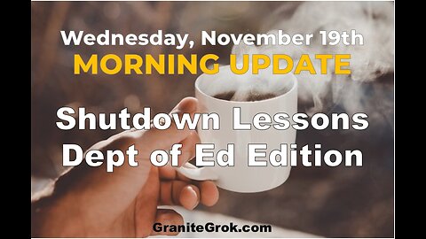 Morning Update: What the Shutdown Taught Us About the Dept. of Ed