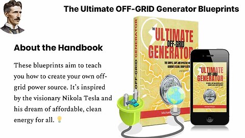 ⚡ Ultimate OFF-GRID Generator Blueprints: Are you tired of High Bills?