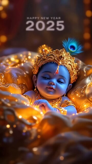 Radhey Radhey🙏🏼🙏🏼…. Jai Shree Krishna 🙏🏼🙏🏼 Happy New Year 2025