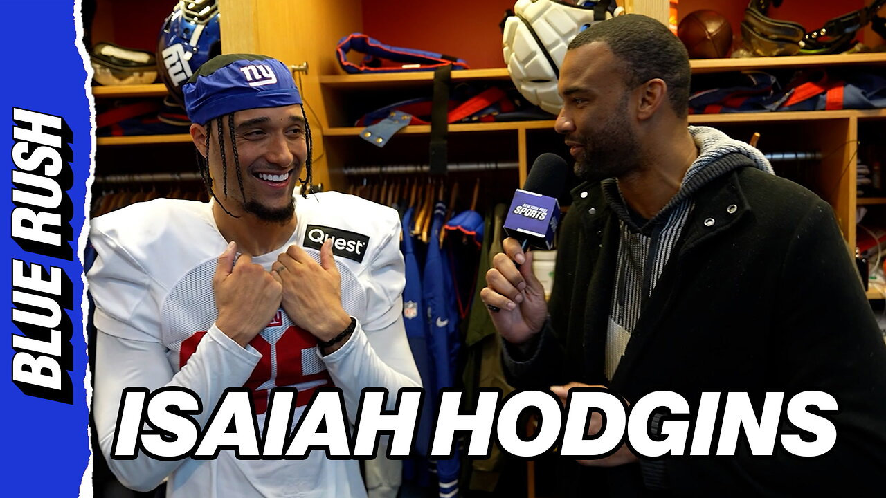 Isaiah Hodgins reacts to his Giants return | London in the Locker Room