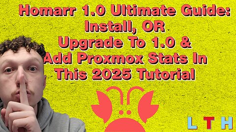 Install Homarr 1.0 or Upgrade to 1.0 and add Proxmox Statistics | EP 22 | How to Setup a Homelab