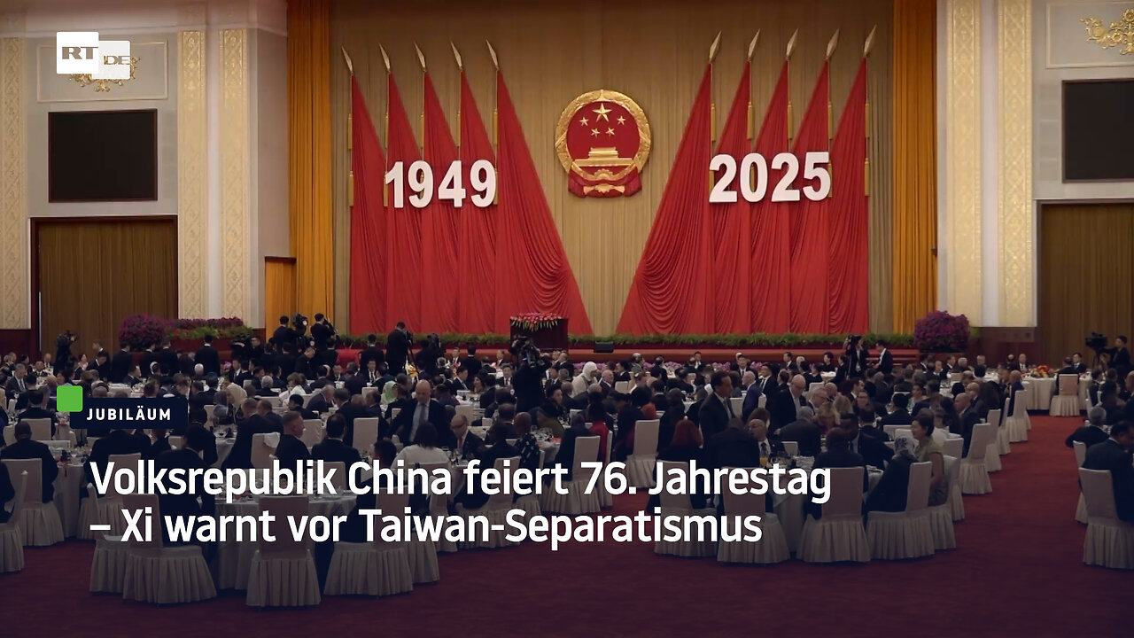Volksrepublik China feiert 76. Jahrestag – Xi warnt vor Taiwan-Separatismus