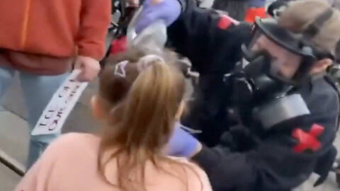 Lefty Mom Brings Her Kid to Riot & Is Surprised When She Gets Maced