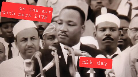 on the air with mark LIVE mlk day + newsman leaves job to be pastor