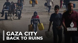 In search of their homes: Palestinians return to their land in Gaza city