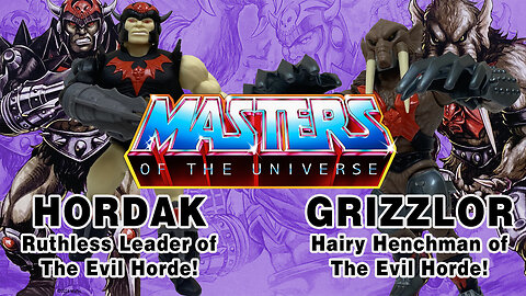 Hordak & Grizzlor - Sketch Book Series - Masters of the Universe Origins - Unboxing & Review