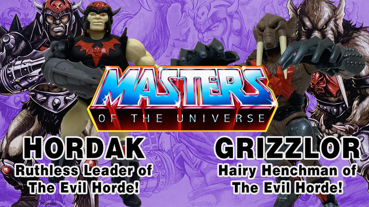 Hordak & Grizzlor - Sketch Book Series - Masters of the Universe Origins - Unboxing & Review