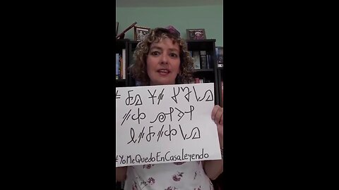 Masona covidiana lanzando sigilos (hechizos) contra sus espectadores (marzo 2020) (Quédate en casa)