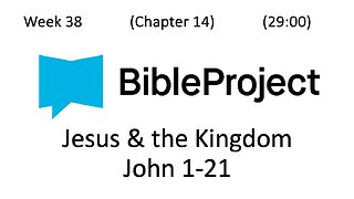 2025-10-01 Bible in a Year - Week 38 - John