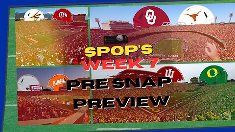 Pre-Snap Preview: Indiana @ Oregon| Bama @ Mizou | Week 7 Quick Picks | Wk 6's Top 10 Plays