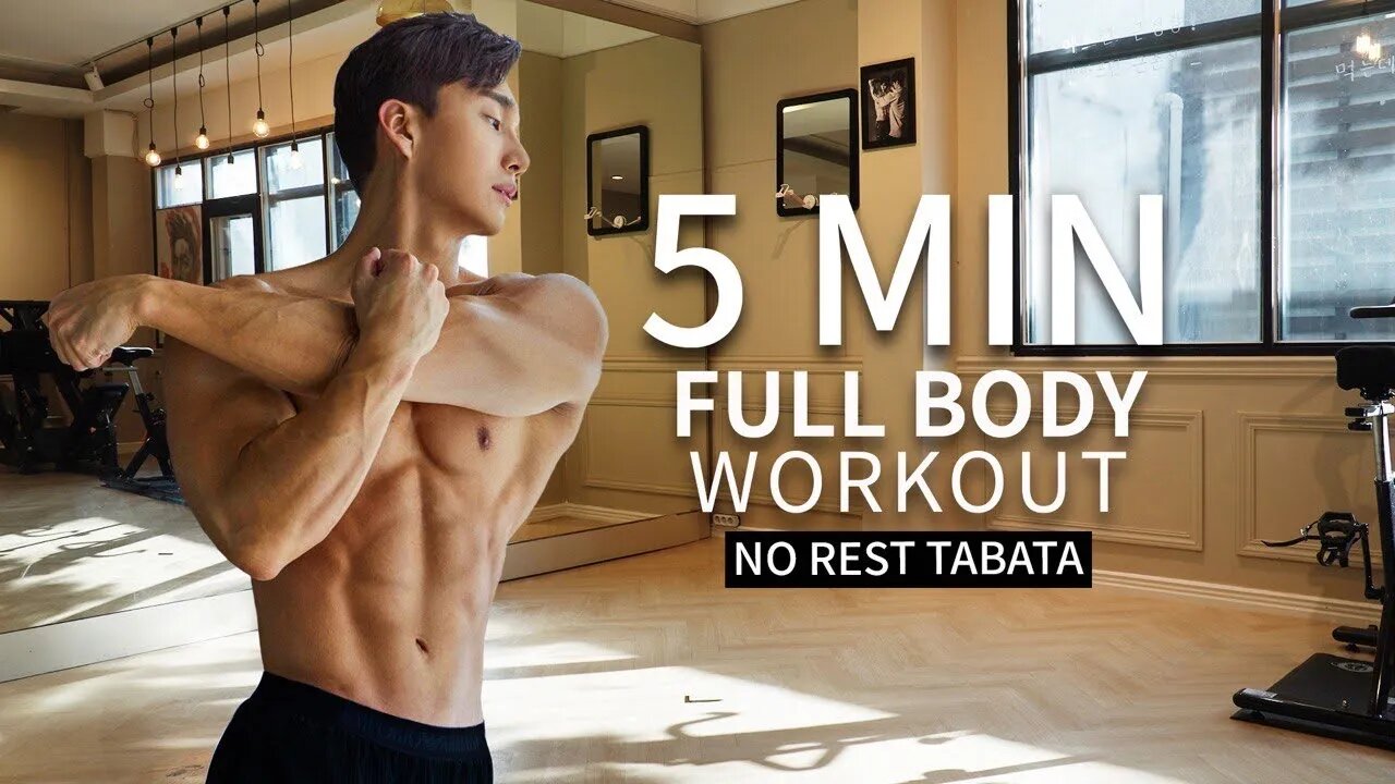 NO GYM FULL BODY WORKOUT (feat. 5 min Tabata) PSN EXPERIMENT