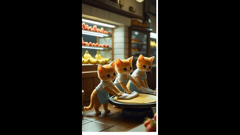 “Tiny Cats Cooking Chaos”