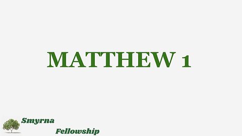 Matthew 1