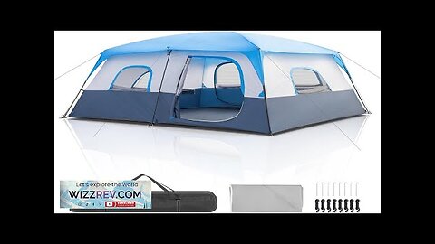 Outvita 8/10 Person Camping Tent Large 2 Room Family Tent with Weatherproof Review