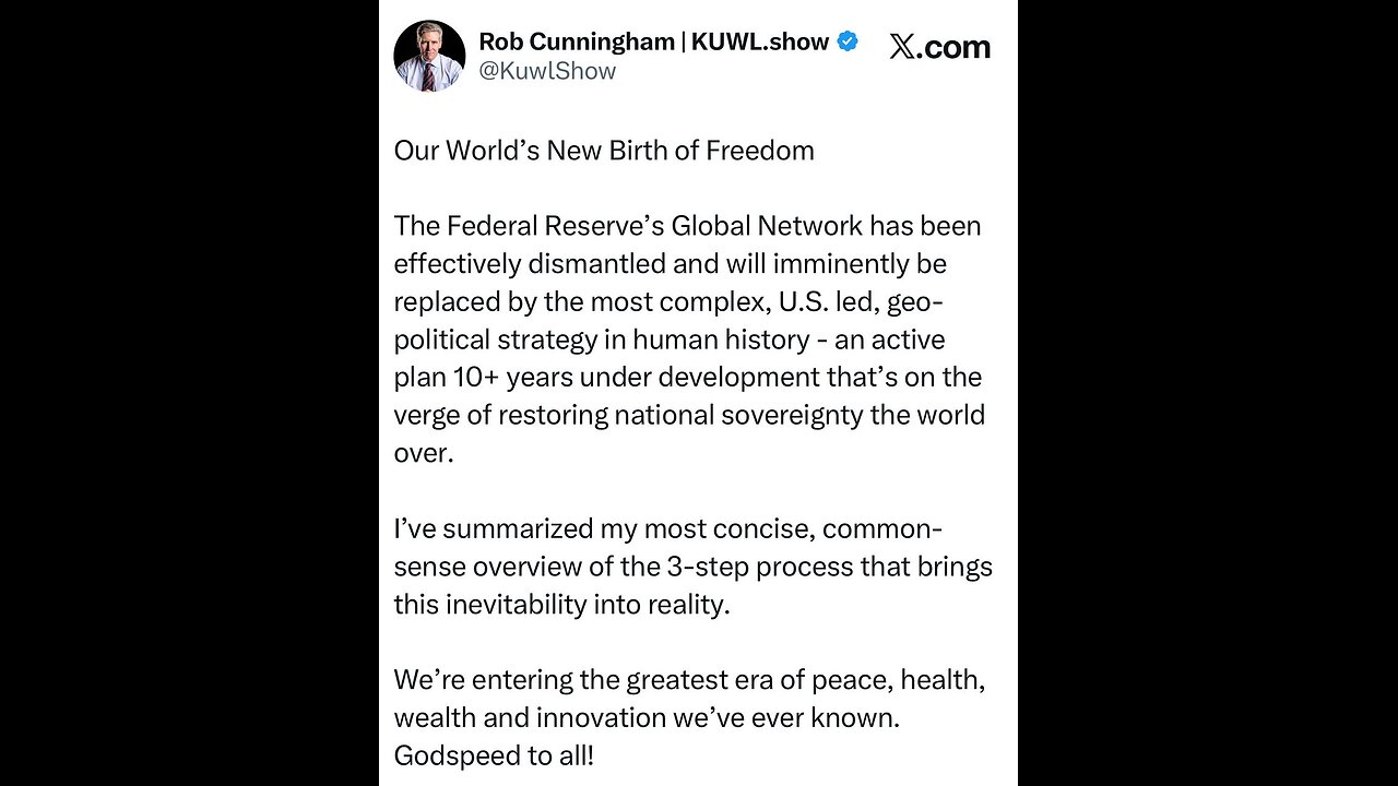 “Our World’s New Money System” | Do your own research & make up your own mind.