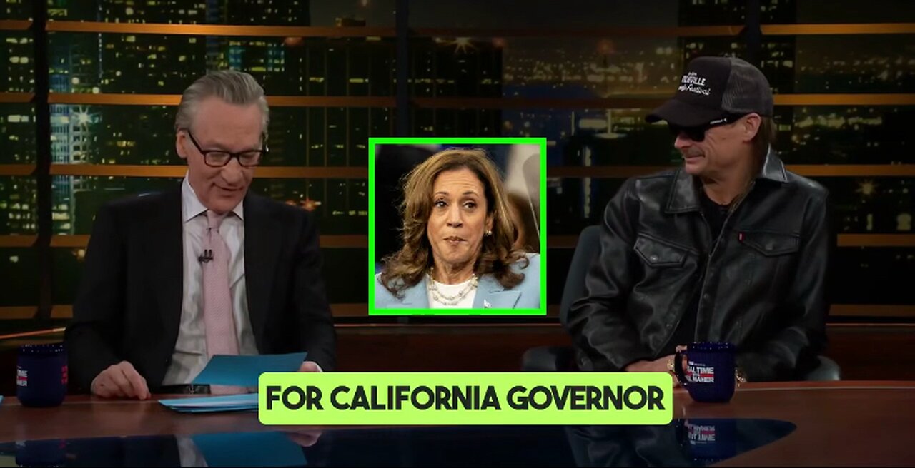 Bill Maher busts out laughing at the thought of Kamala Harris running for Governor of California