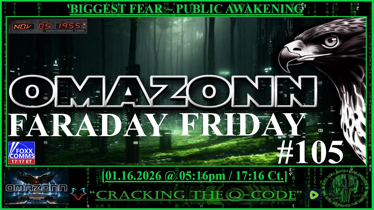 FARADAY FRIDAY #105 ~ BIGGEST FEAR. PUBLIC AWAKENING.