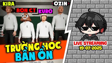 KiraMC Visits the Haunted School for the First Time with KuroMC, Bon Choi Tuot, OzinMC!