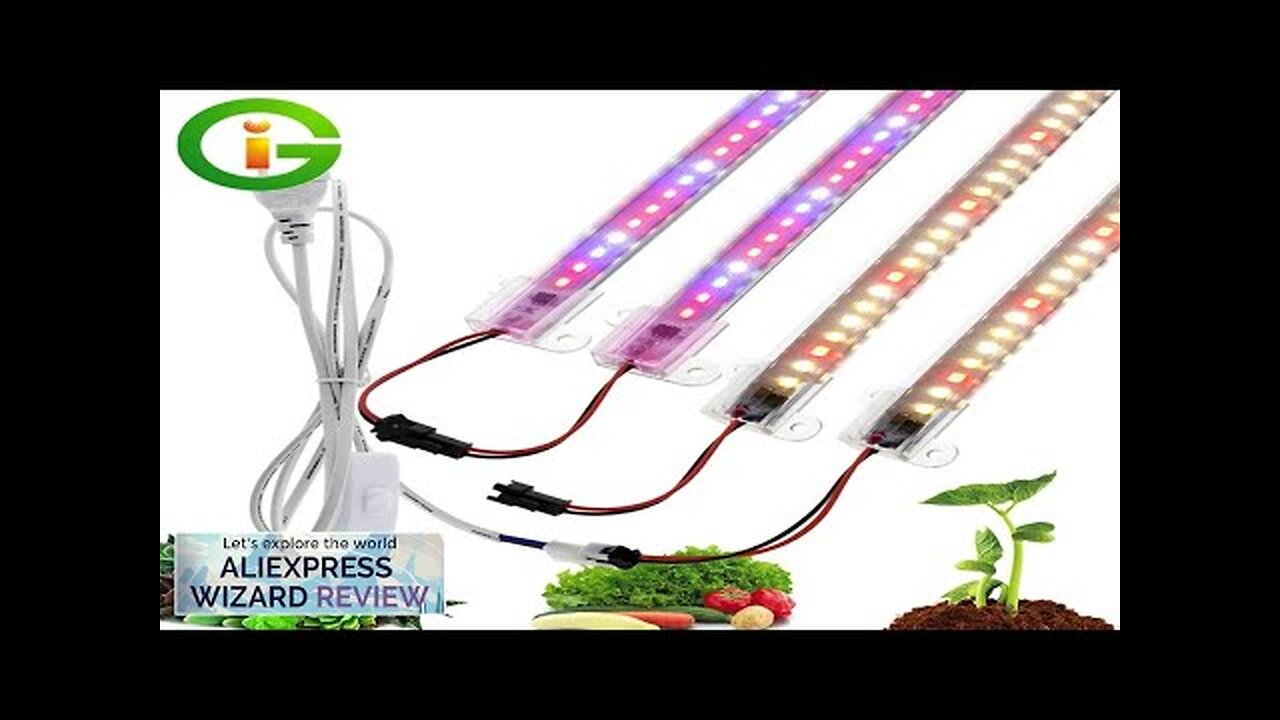 AC220V LED Grow Light 75leds LED Plant Light Bar Full Spectrum Phyto Review