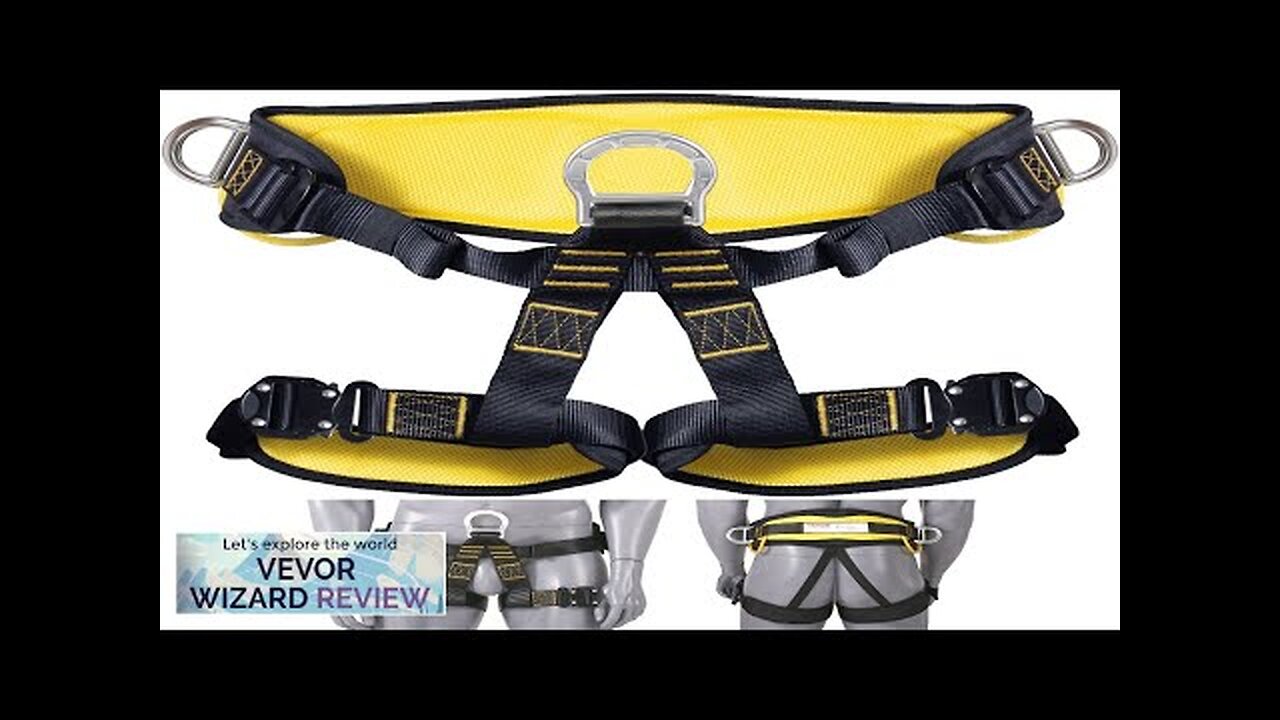 VEVOR Half Body Safety Harness Tree Climbing Harness with Added Padding on Review