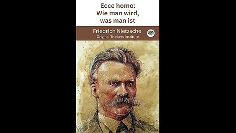 Escreva com sangue e você descobrirá que sangue é espírito - Ecce Homo, introdução