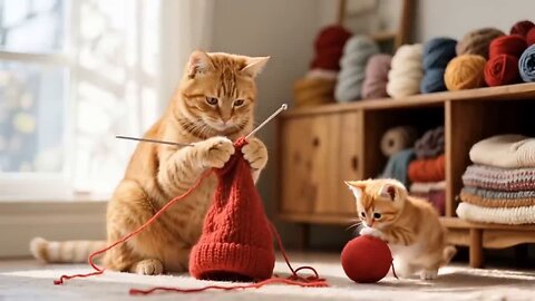 «Mama Cat Does the Impossible for Her Kittens! 🐾❤️»