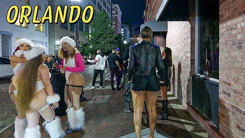 Orlando Florida Night Walk Through Downtown Will Shock You 😱