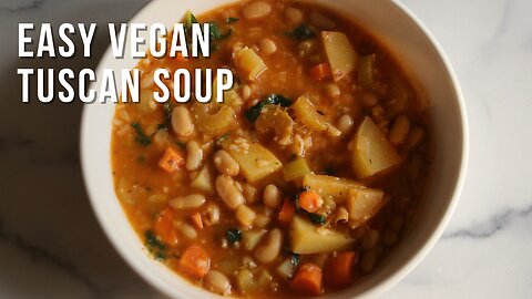 Cozy Creamy Vegan Tuscan Soup for a Comforting Dinner