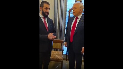 TRUMP giving Syria's president TRUMP COLOGNE