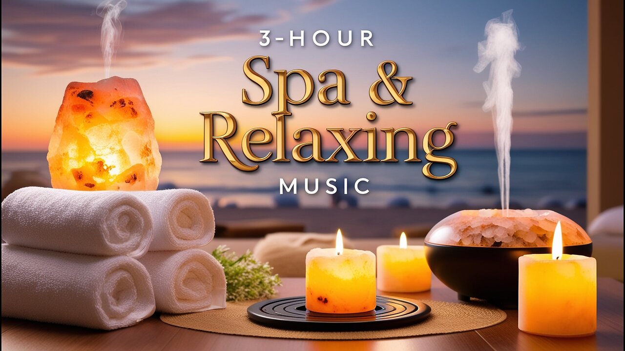 🌙 3-Hour Spa & Relaxing Music | Evening Meditation