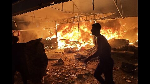 Local Video Footage Shows the Aftermath of Israeli Airstrikes on Displaced Palestinians