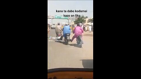 ONE FUELED VEHICLE PUSHES TWO EMPTY TANKS VEHICLES