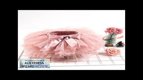 Baby Girls Tulle Tutu Bloomers Infant Newborn Diapers Cover 2pcs Short Skirts+Headband Review