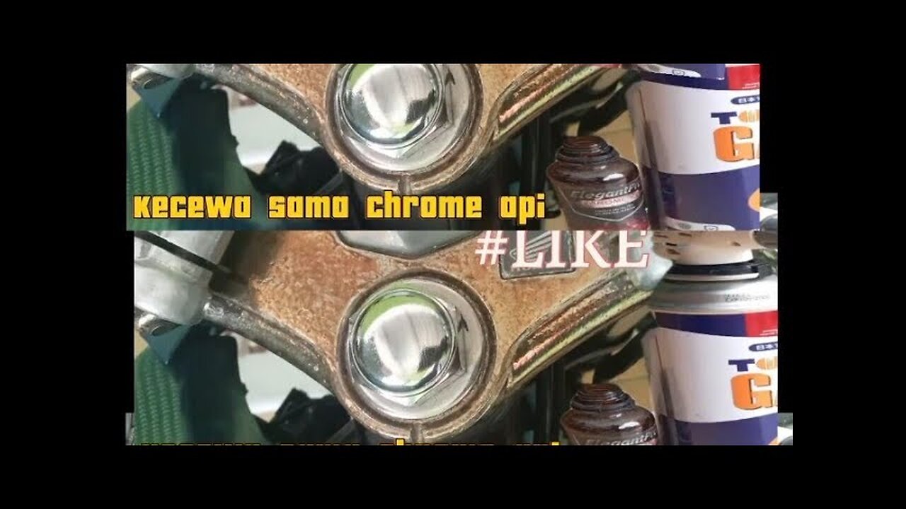 Chrome flame making plating auto polish