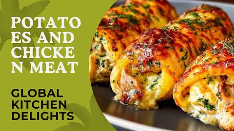 Potatoes and chicken meat! 😉 Make this delicious recipe! Addictive dinner!!👌