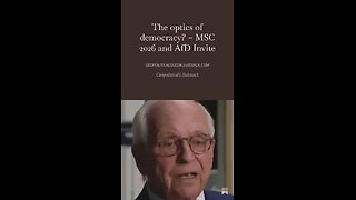 Why the AfD Is Shunned - MSC 2026