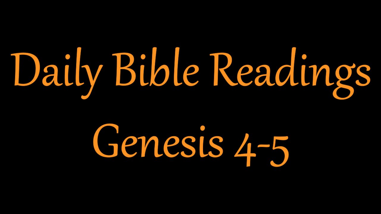 Genesis 4-5
