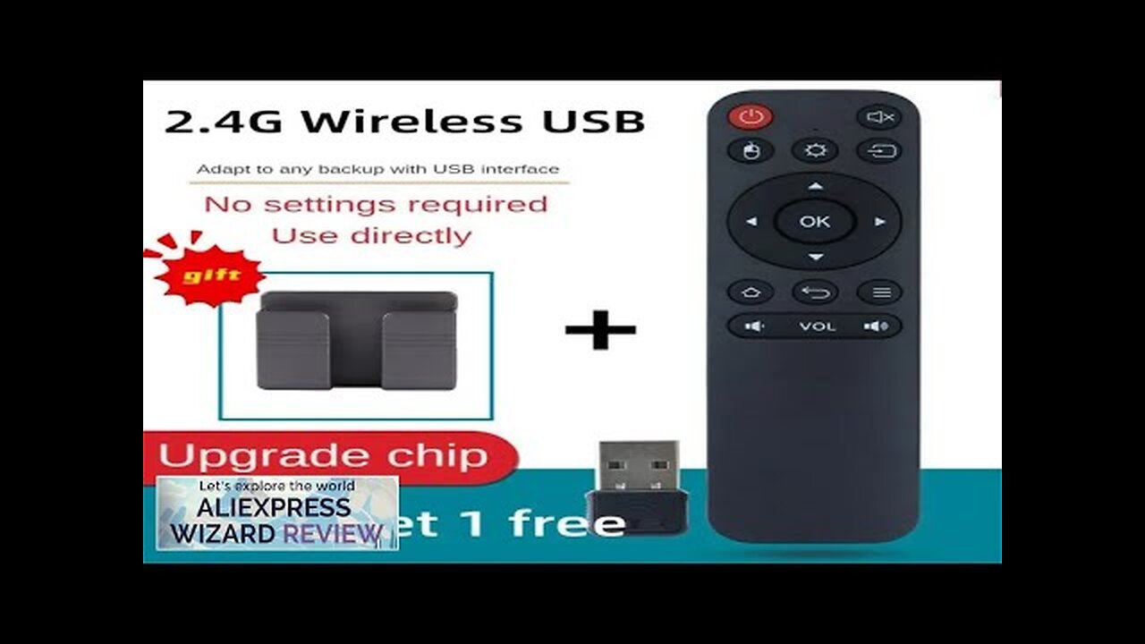 2.4G Wireless USB Receiver TV Box Remote Control BLE 5.0 Android Smart Review