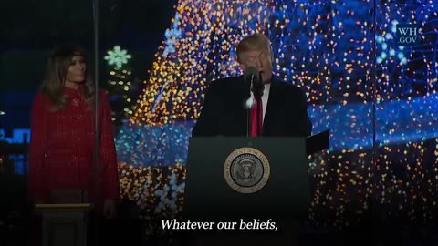 Trump congratulates on Christmas